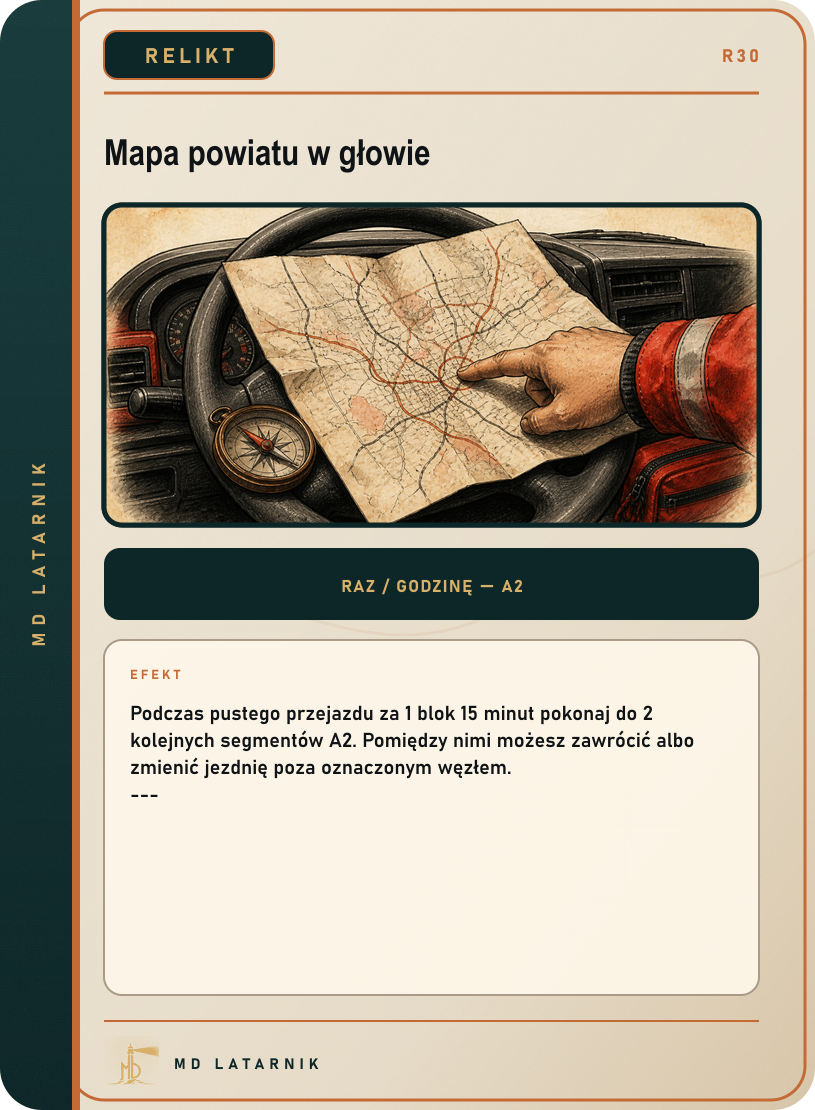 Karta Reliktu R30: Mapa powiatu w głowie